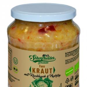 BIO-Fassrkraut mit Knoblauch und scharfer Paprika