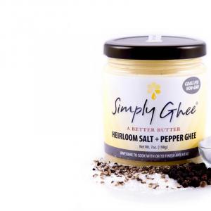 Heirloom salt and pepper ghee