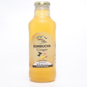 Kombucha - Swiss Villa Raw Ginger 16 oz.